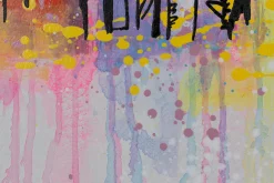 Handgemaltes Gemälde 'Dubai Skyline Silhouette' 120x60cm | inkl. Echtheitszertifikat