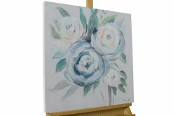 Handgemaltes Gemälde 'Duftende Rosen' 60x60cm | inkl. Echtheitszertifikat