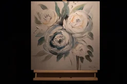 Handgemaltes Gemälde 'Duftende Rosen' 60x60cm | inkl. Echtheitszertifikat