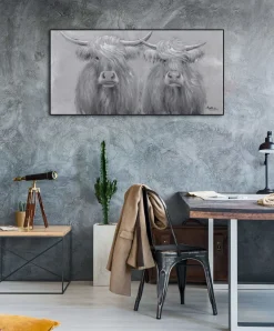 Handgemaltes Gemälde 'Durch dick und dünn' 120x60cm | inkl. Echtheitszertifikat