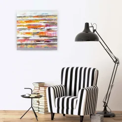 Handgemaltes Gemälde 'Ebenen des Glücks' 60x60cm | inkl. Echtheitszertifikat