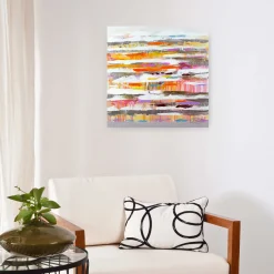 Handgemaltes Gemälde 'Ebenen des Glücks' 60x60cm | inkl. Echtheitszertifikat