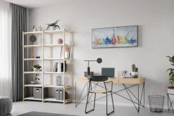 Handgemaltes Gemälde 'Eiffelturm voll Pracht' 120x60cm | inkl. Echtheitszertifikat