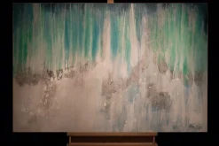 Handgemaltes Gemälde 'Eisiger Schauer' 120x80cm | inkl. Echtheitszertifikat