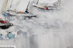Handgemaltes Gemälde 'Endspurt' 120x60cm | inkl. Echtheitszertifikat