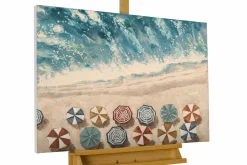 Handgemaltes Gemälde 'Erholung am Meer' 100x75cm | inkl. Echtheitszertifikat