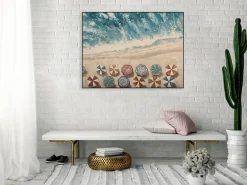 Handgemaltes Gemälde 'Erholung am Meer' 100x75cm | inkl. Echtheitszertifikat