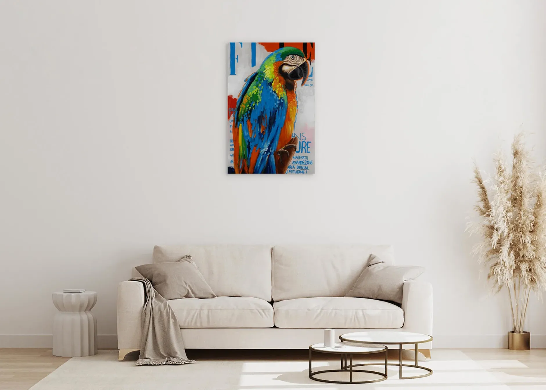 Handgemaltes Gemälde 'Exotic Cover' 60x90cm | inkl. Echtheitszertifikat