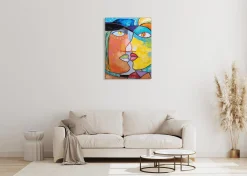 Handgemaltes Gemälde 'Face to Face' 75x100cm | inkl. Echtheitszertifikat