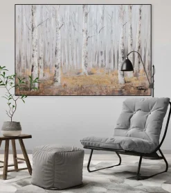 Handgemaltes Gemälde 'Fallende Blätter' 90x60cm | inkl. Echtheitszertifikat