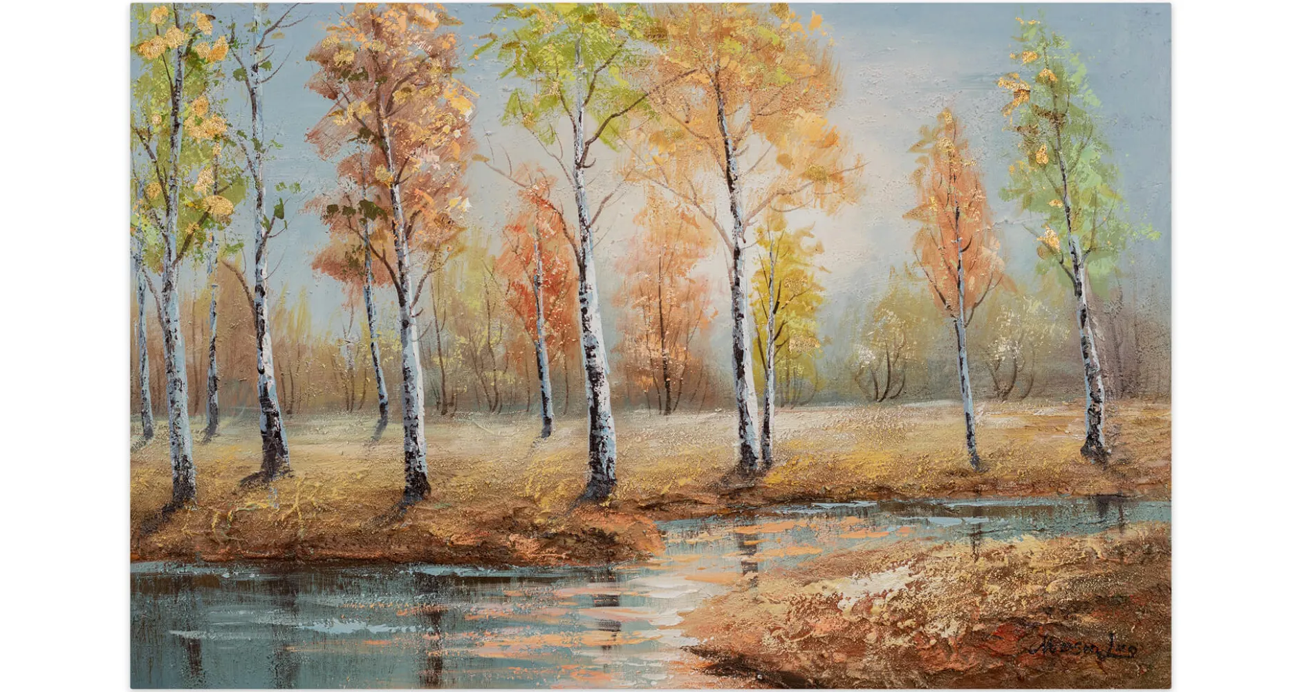 Handgemaltes Gemälde 'Fall Melancholy' | inkl. Echtheitszertifikat
