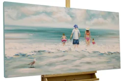 Handgemaltes Gemälde 'Familienzeit' 120x60cm | inkl. Echtheitszertifikat