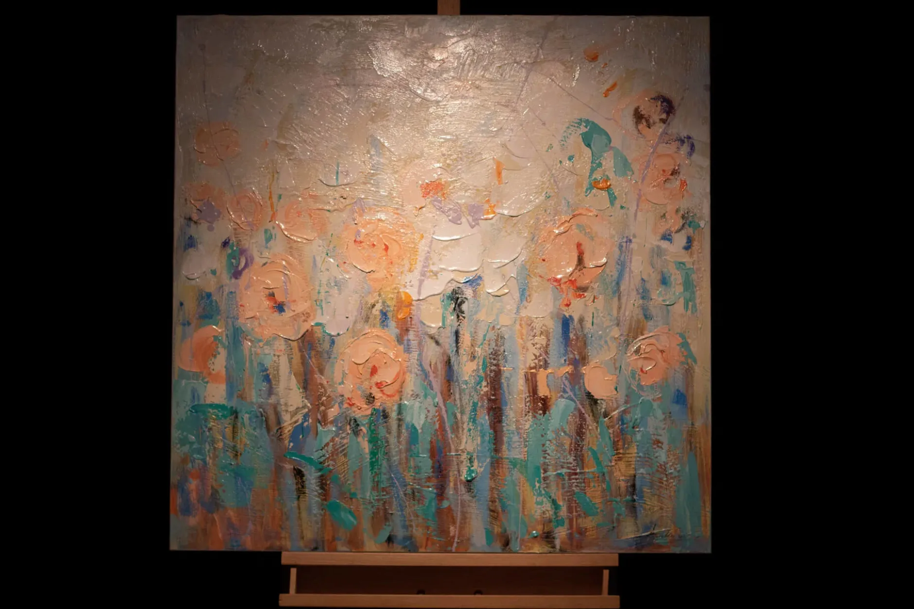 Handgemaltes Gemälde 'Fantasievoller Traum' 90x90cm | inkl. Echtheitszertifikat