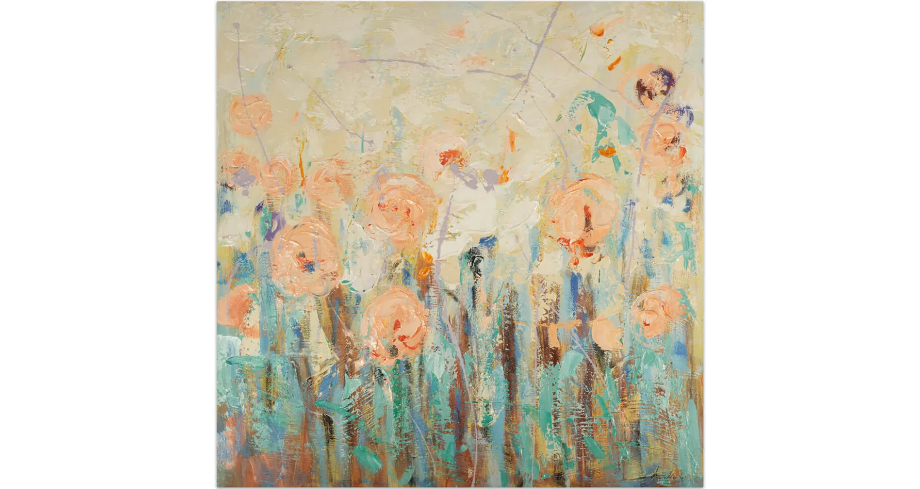 Handgemaltes Gemälde 'Fantasievoller Traum' 90x90cm | inkl. Echtheitszertifikat