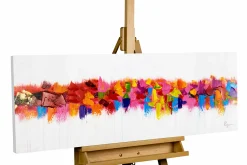 Handgemaltes Gemälde 'Farbenspiel am Horizont' 120x40cm | inkl. Echtheitszertifikat