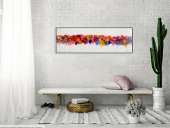 Handgemaltes Gemälde 'Farbenspiel am Horizont' 120x40cm | inkl. Echtheitszertifikat