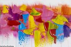 Handgemaltes Gemälde 'Farbenspiel am Horizont' 120x40cm | inkl. Echtheitszertifikat