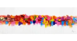 Handgemaltes Gemälde 'Farbenspiel am Horizont' 120x40cm | inkl. Echtheitszertifikat