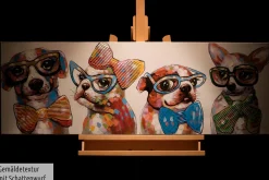 Handgemaltes Gemälde 'Fashionistas' 120x40cm | inkl. Echtheitszertifikat