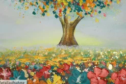 Handgemaltes Gemälde 'Feld der Facetten' 120x60cm | inkl. Echtheitszertifikat