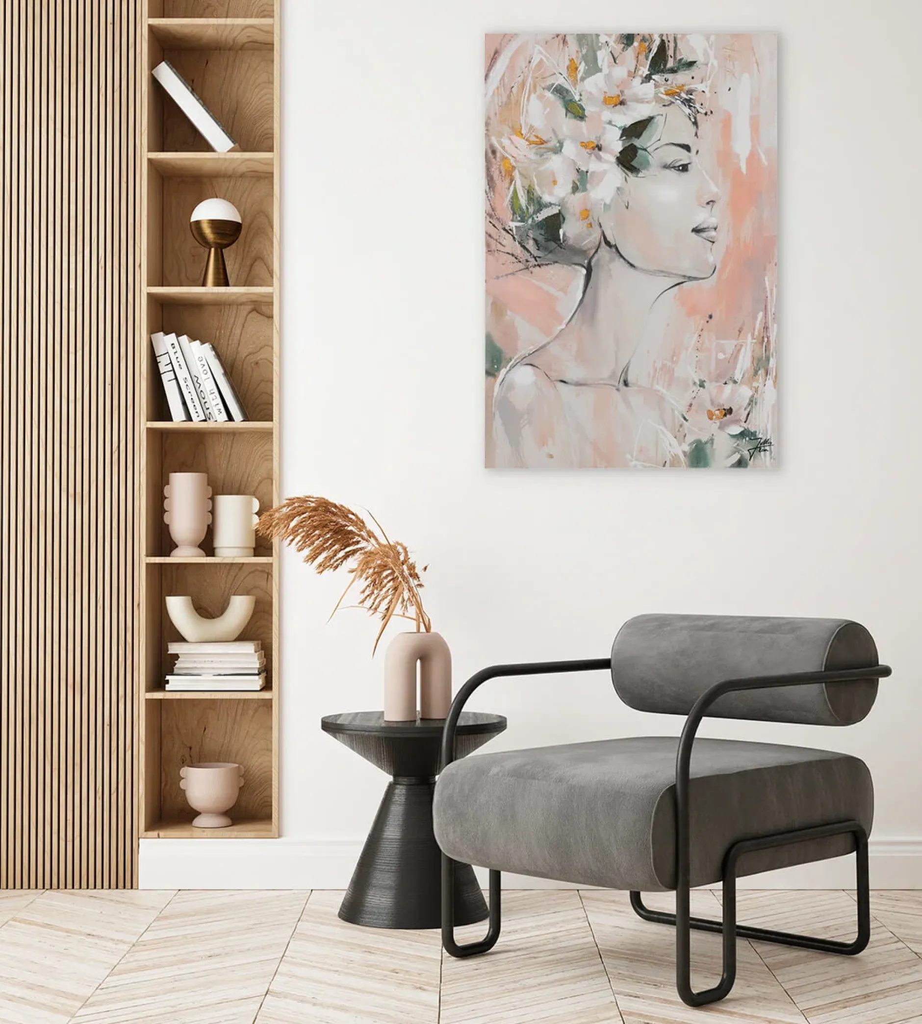 Handgemaltes Gemälde 'Fest der Blüten' 60x90cm | inkl. Echtheitszertifikat