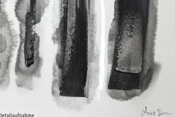 Handgemaltes Gemälde 'Fährten im Schnee' 150x50cm | inkl. Echtheitszertifikat