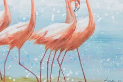 Handgemaltes Gemälde 'Flamingoclique' 120x60cm | inkl. Echtheitszertifikat
