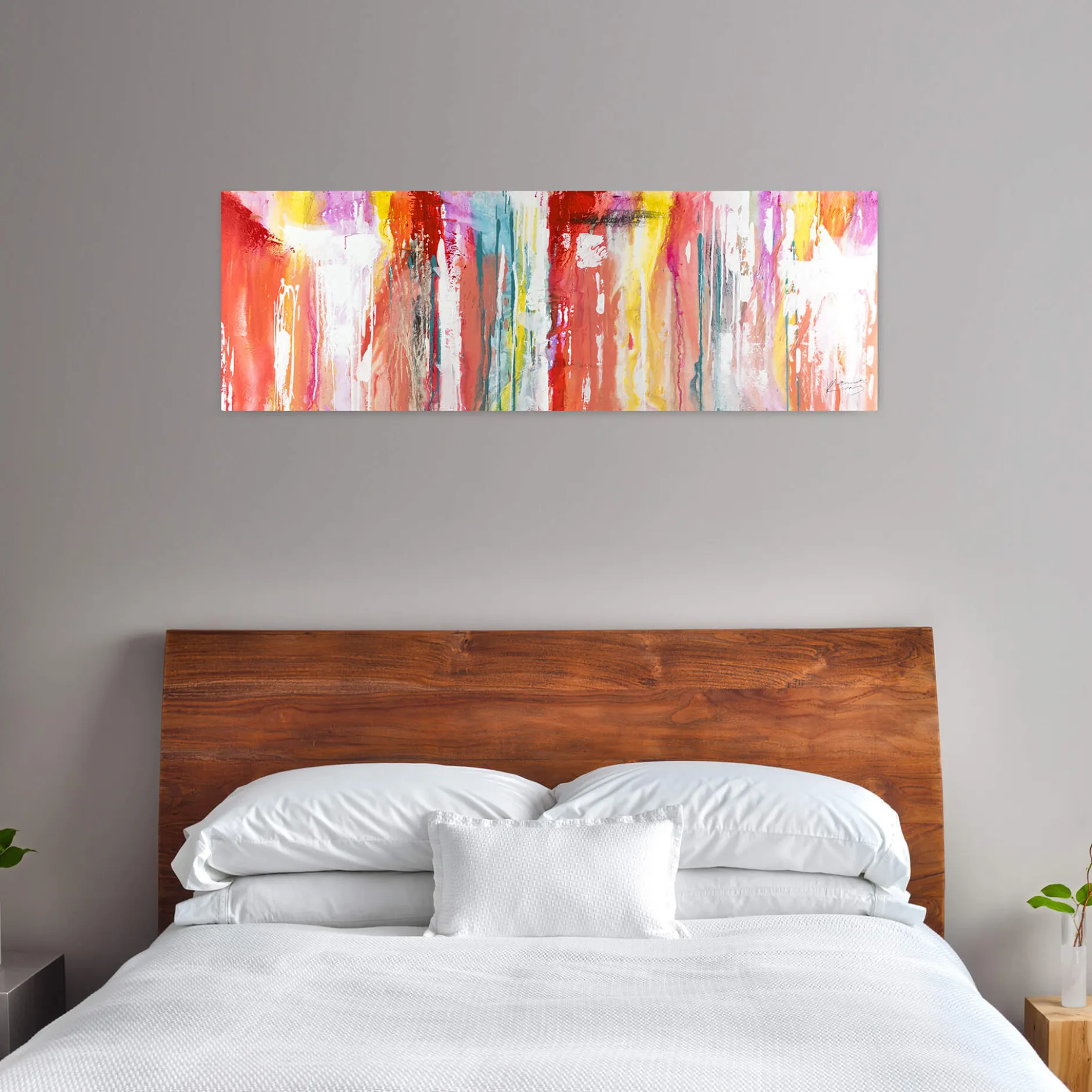 Handgemaltes Gemälde 'Fließende Geborgenheit' 150x50cm | inkl. Echtheitszertifikat