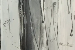 Handgemaltes Gemälde 'Fließende Asche' 150x50cm | inkl. Echtheitszertifikat