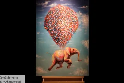 Handgemaltes Gemälde 'Fliegengewicht' 70x100cm | inkl. Echtheitszertifikat