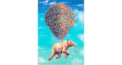 Handgemaltes Gemälde 'Fliegengewicht' 70x100cm | inkl. Echtheitszertifikat