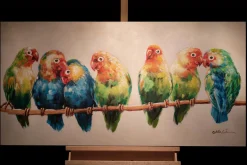 Handgemaltes Gemälde 'Flock Together' 120x60cm | inkl. Echtheitszertifikat