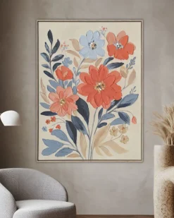 Handgemaltes Gemälde 'Floral Friendship' 60x80cm | inkl. Echtheitszertifikat