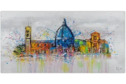 Handgemaltes Gemälde 'Florence Skyline Silhouette' 120x60cm | inkl. Echtheitszertifikat