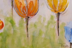 Handgemaltes Gemälde 'Flowers of Joy' 120x60cm | inkl. Echtheitszertifikat