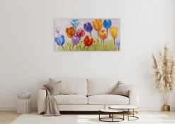 Handgemaltes Gemälde 'Flowers of Joy' 120x60cm | inkl. Echtheitszertifikat