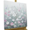 Handgemaltes Gemälde 'Flowery Meadow' 60x60cm | inkl. Echtheitszertifikat