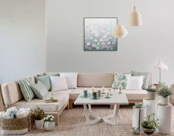 Handgemaltes Gemälde 'Flowery Meadow' 60x60cm | inkl. Echtheitszertifikat