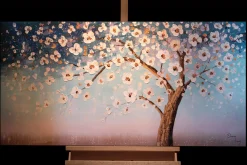 Handgemaltes Gemälde 'Frühlingsabend' 120x60cm | inkl. Echtheitszertifikat