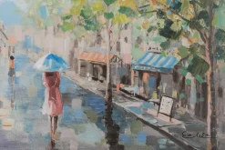 Handgemaltes Gemälde 'Frühling in Paris' 120x60cm | inkl. Echtheitszertifikat