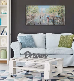 Handgemaltes Gemälde 'Frühling in Paris' 120x60cm | inkl. Echtheitszertifikat