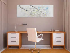 Handgemaltes Gemälde 'Frühlingsbeginn' 150x50cm | inkl. Echtheitszertifikat