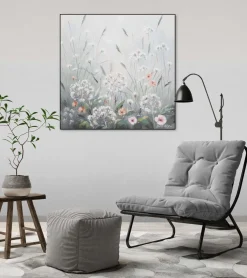 Handgemaltes Gemälde 'Frühlingszauber' 80x80cm | inkl. Echtheitszertifikat