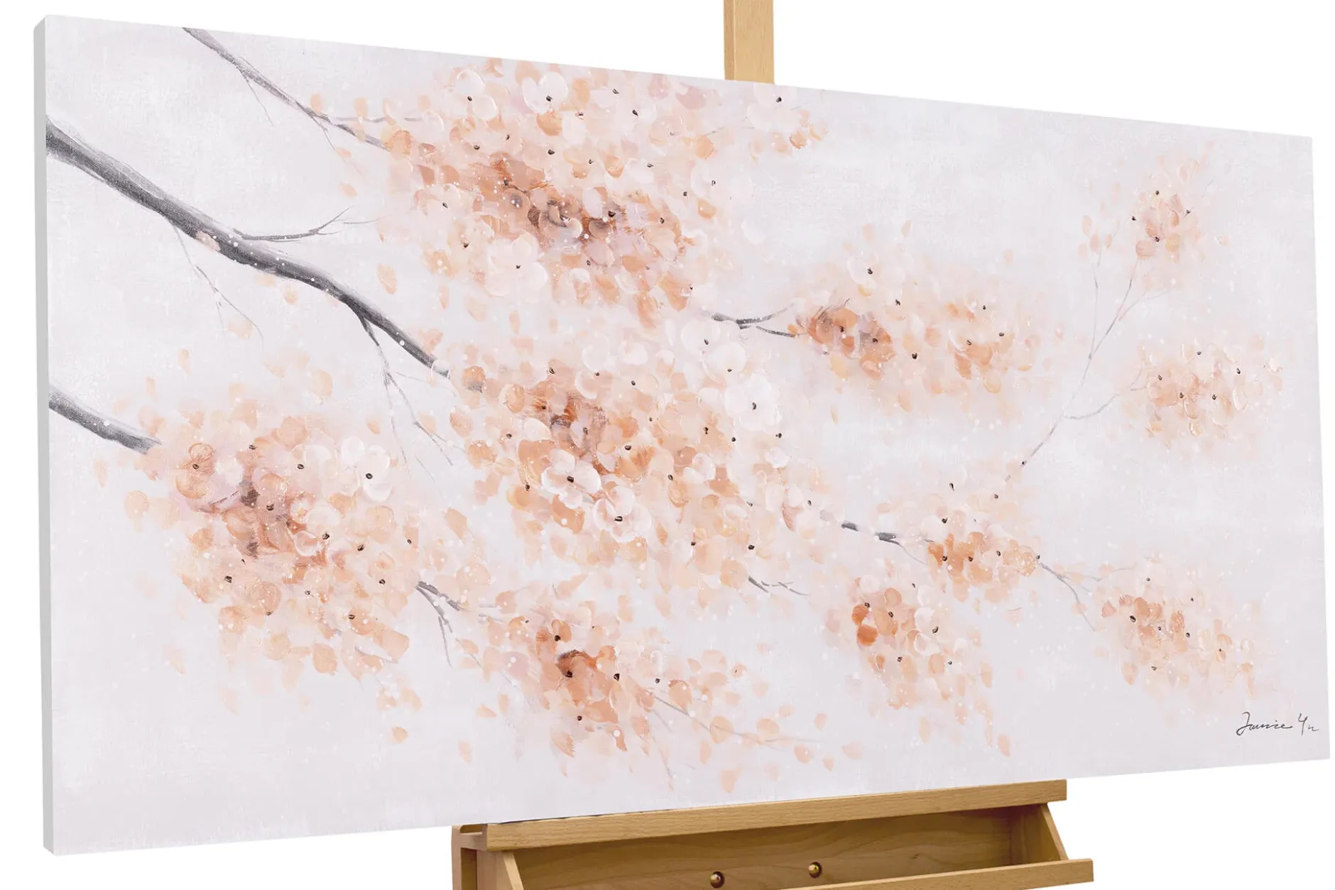 Handgemaltes Gemälde 'Frühlingsschönheit' 120x60cm | inkl. Echtheitszertifikat