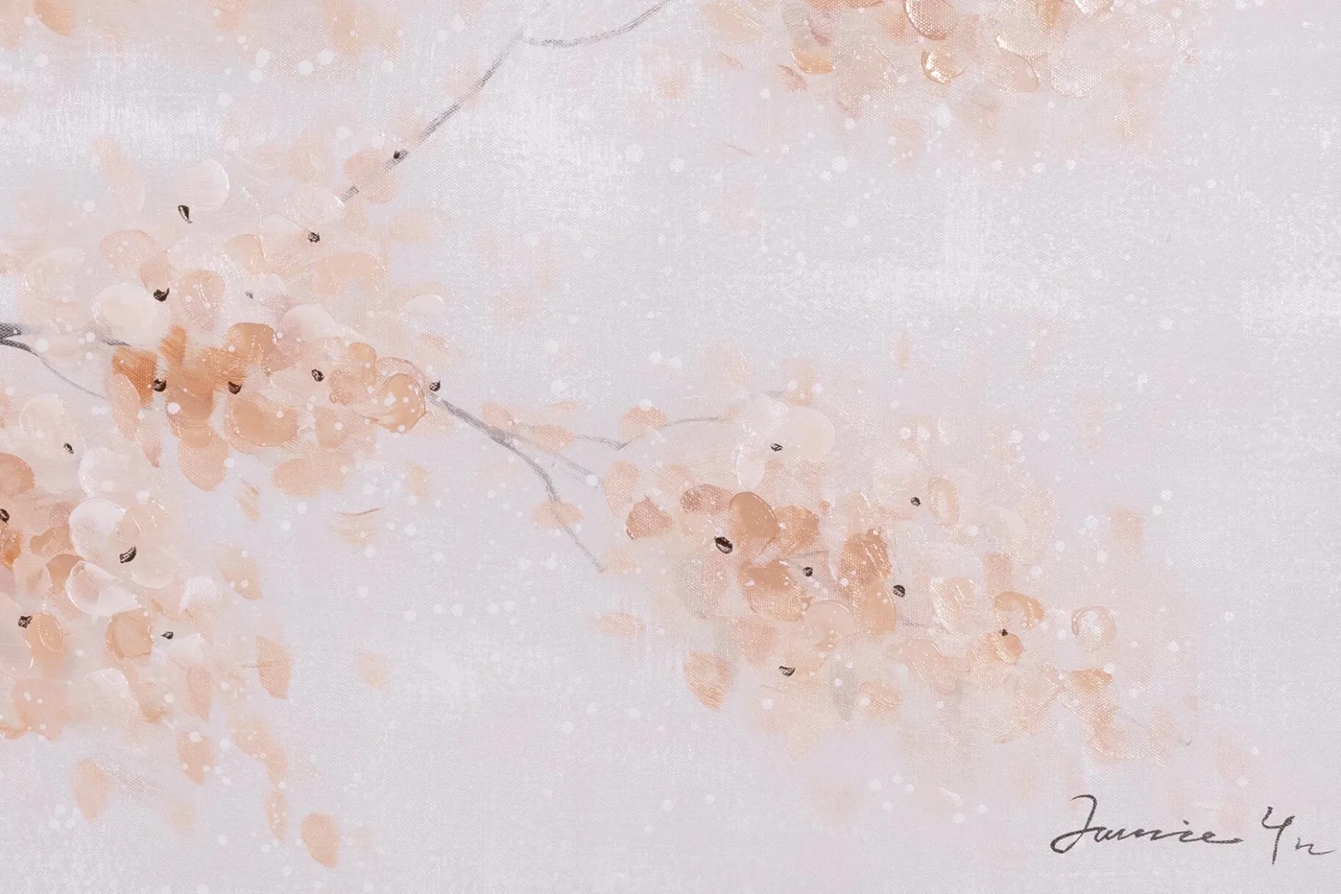 Handgemaltes Gemälde 'Frühlingsschönheit' 120x60cm | inkl. Echtheitszertifikat