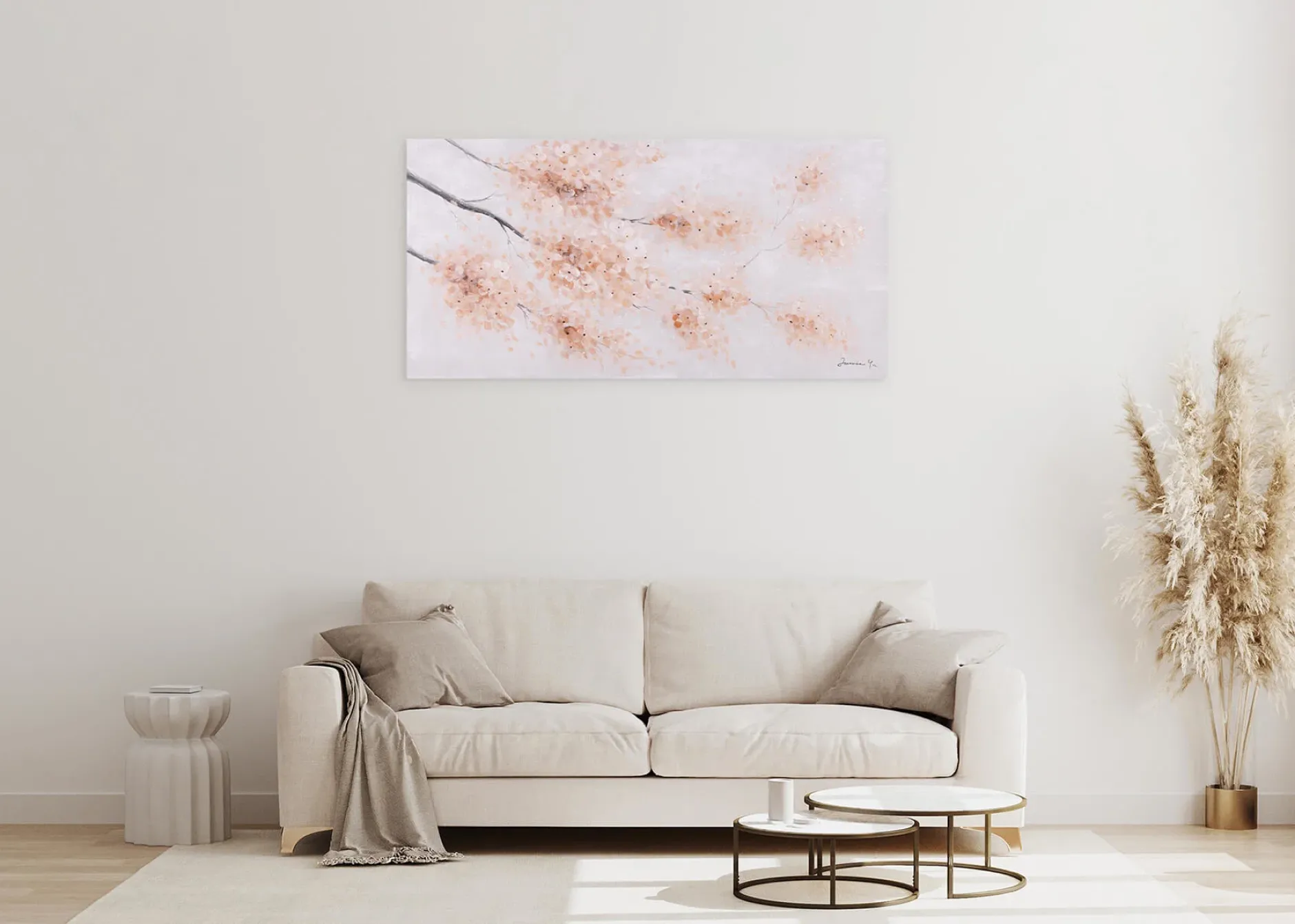 Handgemaltes Gemälde 'Frühlingsschönheit' 120x60cm | inkl. Echtheitszertifikat