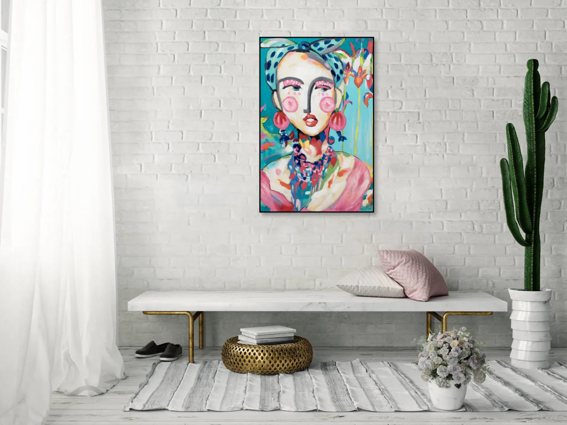 Handgemaltes Gemälde 'Frida in Trad' | inkl. Echtheitszertifikat