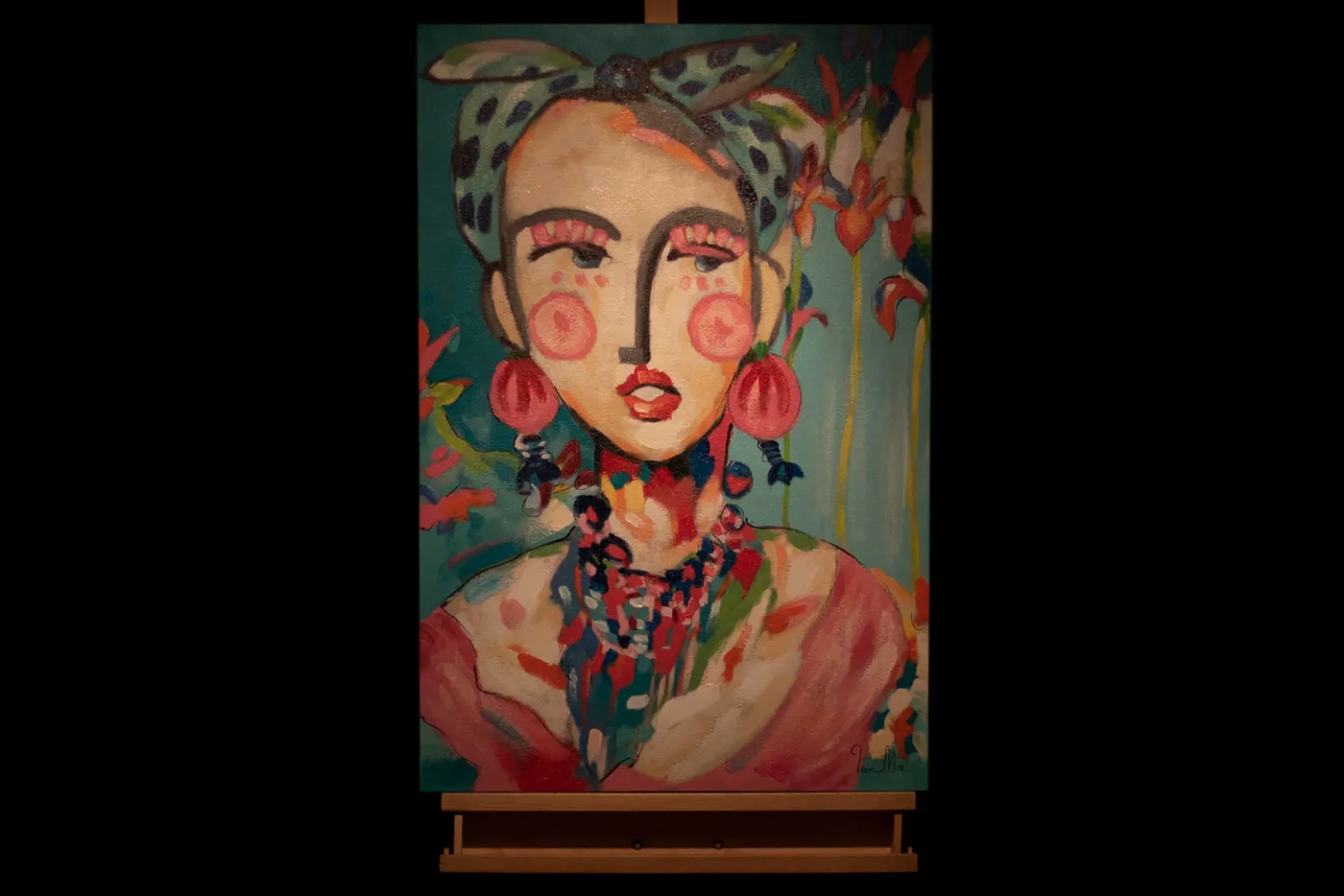 Handgemaltes Gemälde 'Frida in Trad' | inkl. Echtheitszertifikat