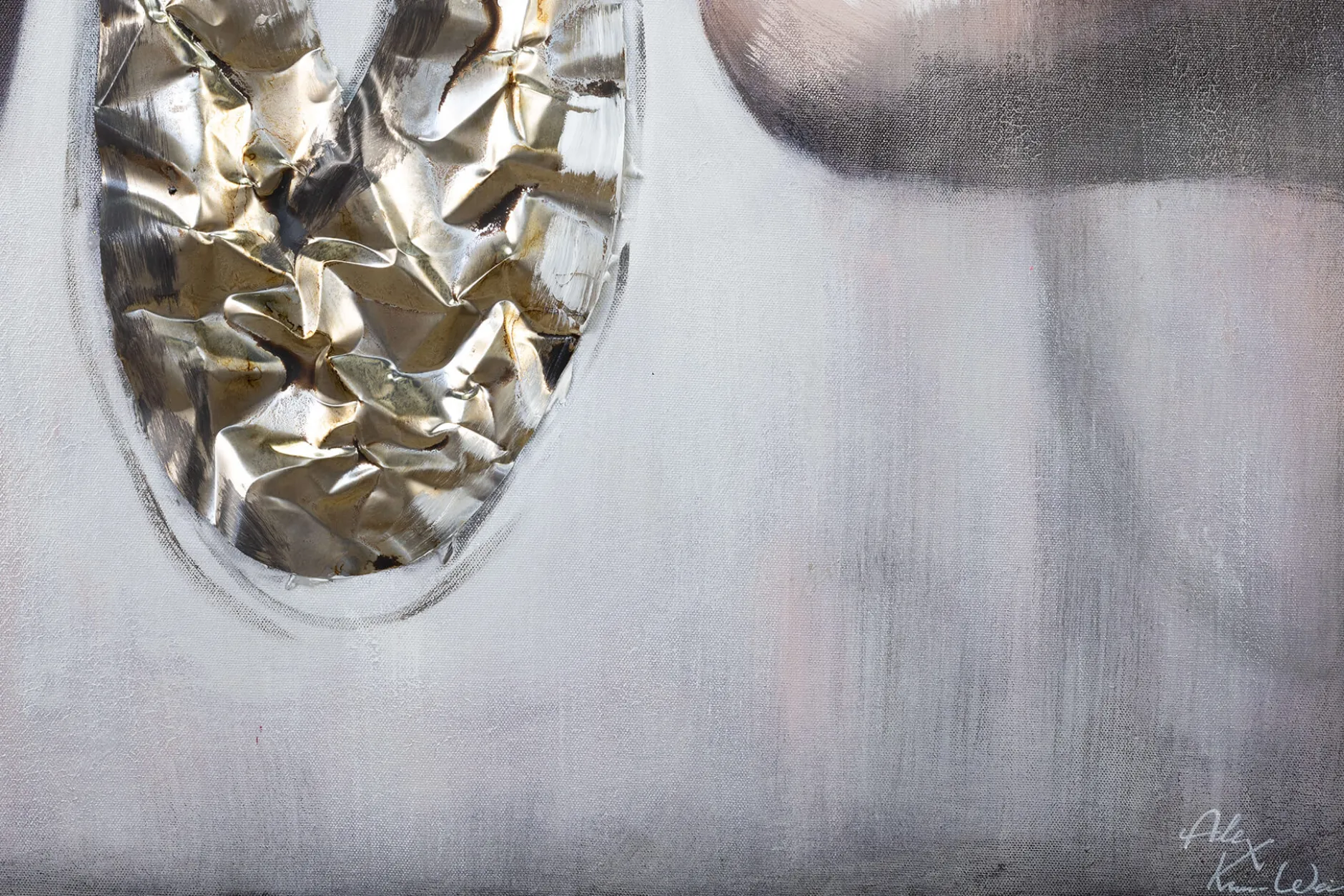 Handgemaltes Gemälde 'Friendly Secret' 75x100cm | inkl. Echtheitszertifikat