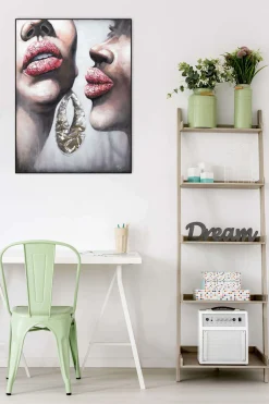 Handgemaltes Gemälde 'Friendly Secret' 75x100cm | inkl. Echtheitszertifikat